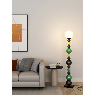 Lampe sur pied moderne minimaliste en métal et verre