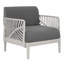 Trixie Patioflare Plus Collection Recycled Plastic Leaf Modular Patio Armchair