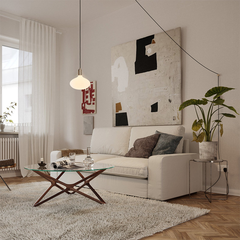 1 - Light Pendant, Brass