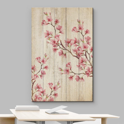 Flower Blossom " Floral Cherry Blossom On Tree Branches Modern Flower "