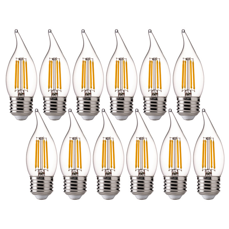 Ampoules à DEL à intensité variable B11, 4,5 W (équivalent à 60 W), 450LM, blanc doux 2700K, culot E26, ampoules transparentes