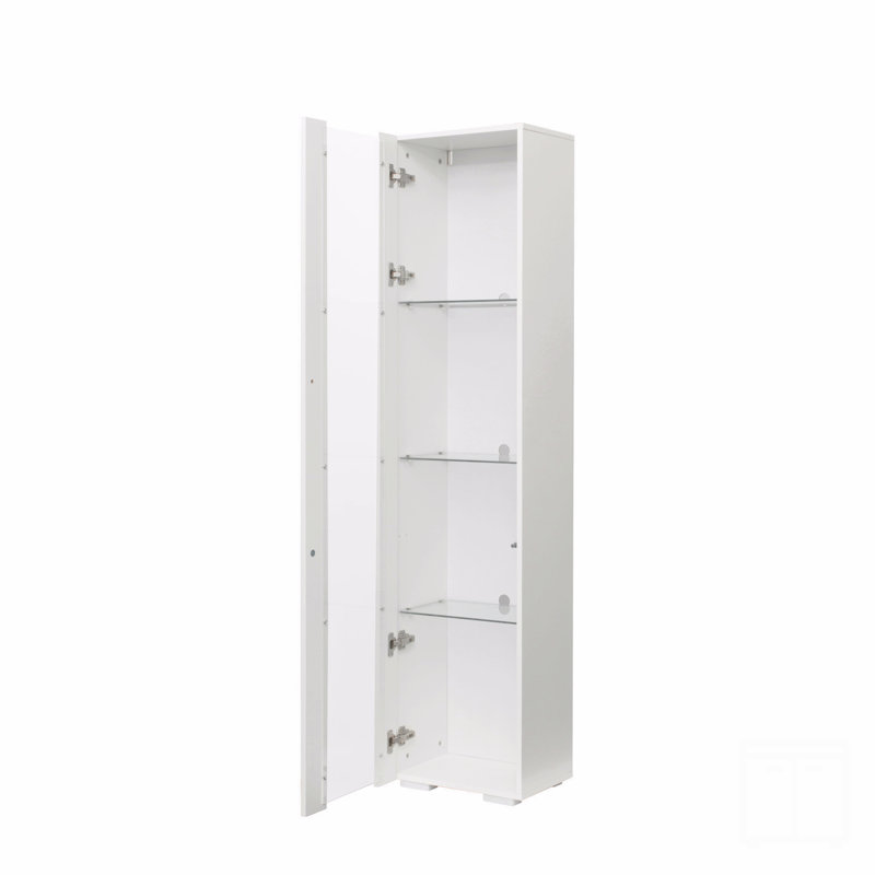 Armoire latérale avec lampe à bande en aluminium
