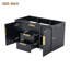 Meuble-lavabo mural de 1 po | armoire de rangement flottante | 2 tiroirs | bois massif | lavabo non inclus | peu encombrant