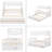 Giustino Kids Twin Over Full Bunk Bed with Trundle with Drawers-524679262