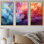 «Colorful Heavenly Horizons I», ensemble d'art mural sur toile Sky