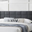 Linen Bed with Tufted Headboard-434920676-405671602