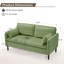 Canapé en velours de 57,9 po, canapé-lit rembourré avec 2 coussins très moelleux et rangement latéral pratique, canapé à deux places confortable et élégant, canapé moderne pour appartements, studios, bureaux et petits espaces-854765818
