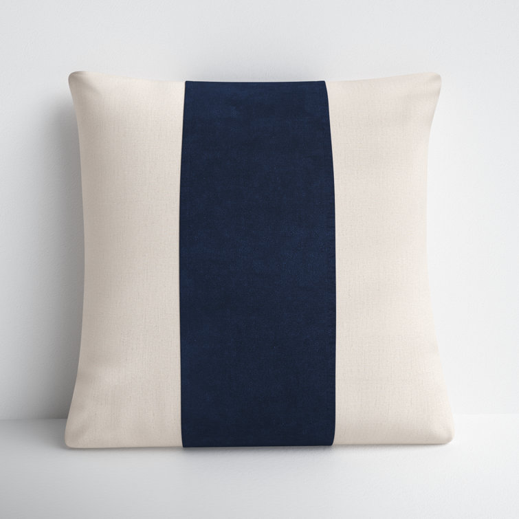 Three Stripe Pillow 20 Navy - House of Cindy