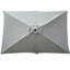 Parasol de patio 9 pi x 6 pi - pour résister aux intempéries et à la manivelle avec inclinaison pour le jardin-131460763