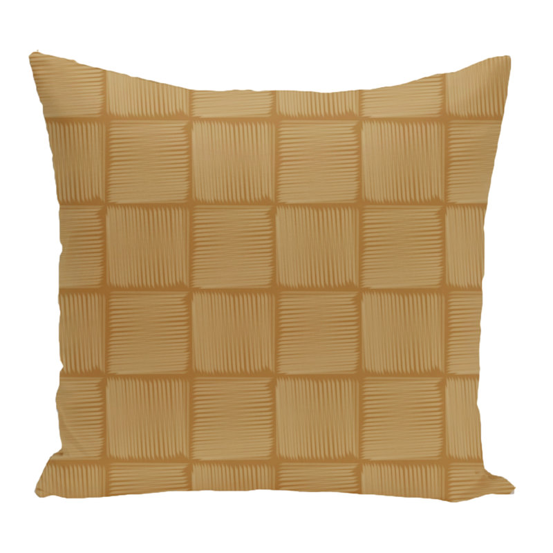  Housse de coussin carré et insert, H 20 po x l 20 po, Or