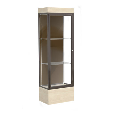  Edge Series 76'' H x 24'' W Aluminum Display Cases 