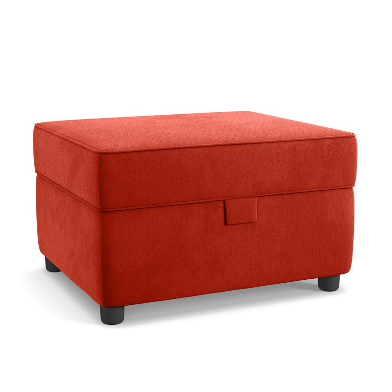 Laverton 62Cm Velvet Rectangle Storage Ottoman, Paprika