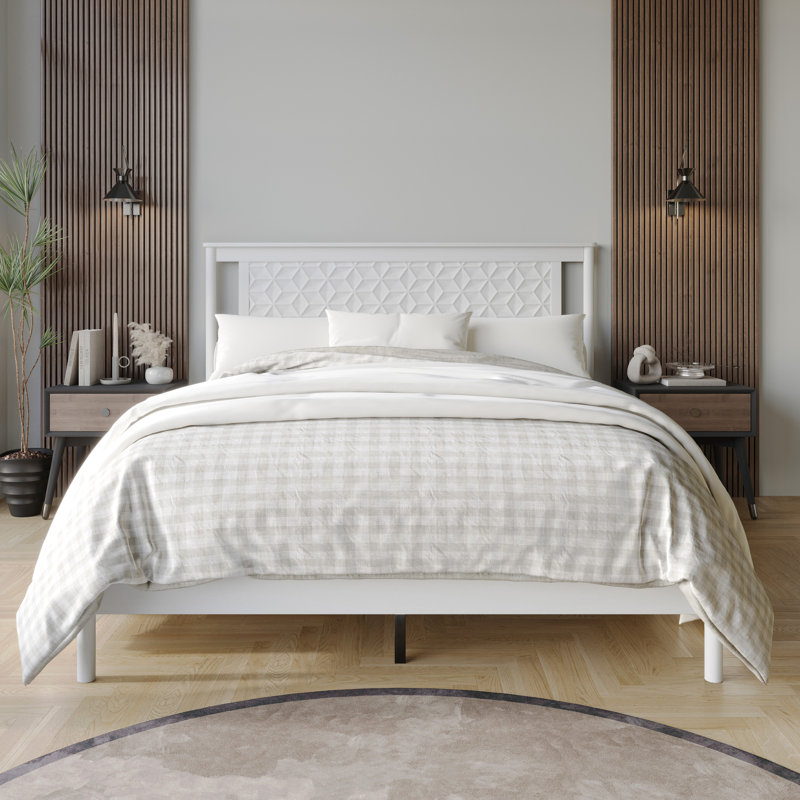 Tuskegee Panel Bed, White, King