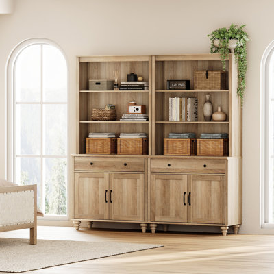Corretta 72.1" H x 67.7" W Bookcase