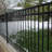 Versai Gloss Black Metal Fence Panels Included-49893412