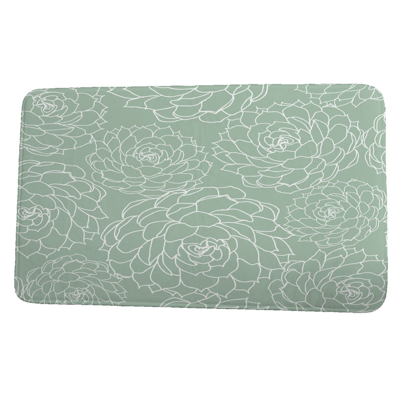 Tapis pour salle de bain malin, H 18 po x L 30 po, Vert
