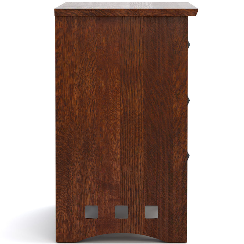 Highlands 3 - Drawer Solid Wood Nightstand, Onondaga