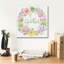 'Succulent Wreath A' by Jean Plout Canvas Wall Art-421442845