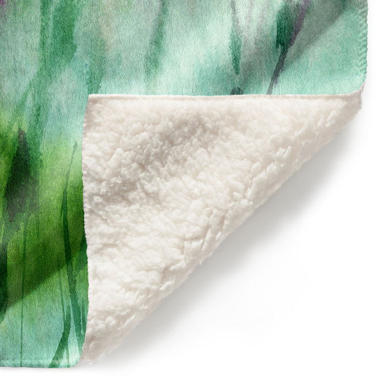 Couverture sherpa doux de la fleur 06, l 51 po x L 60 po