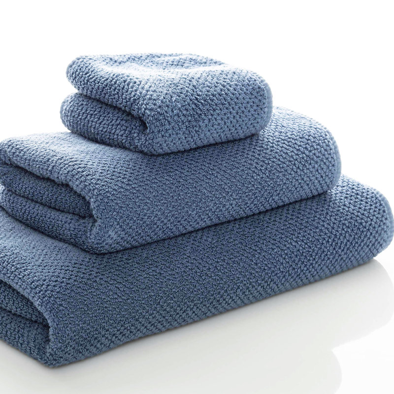 Bee Waffle Bath Sheet, Cobalt