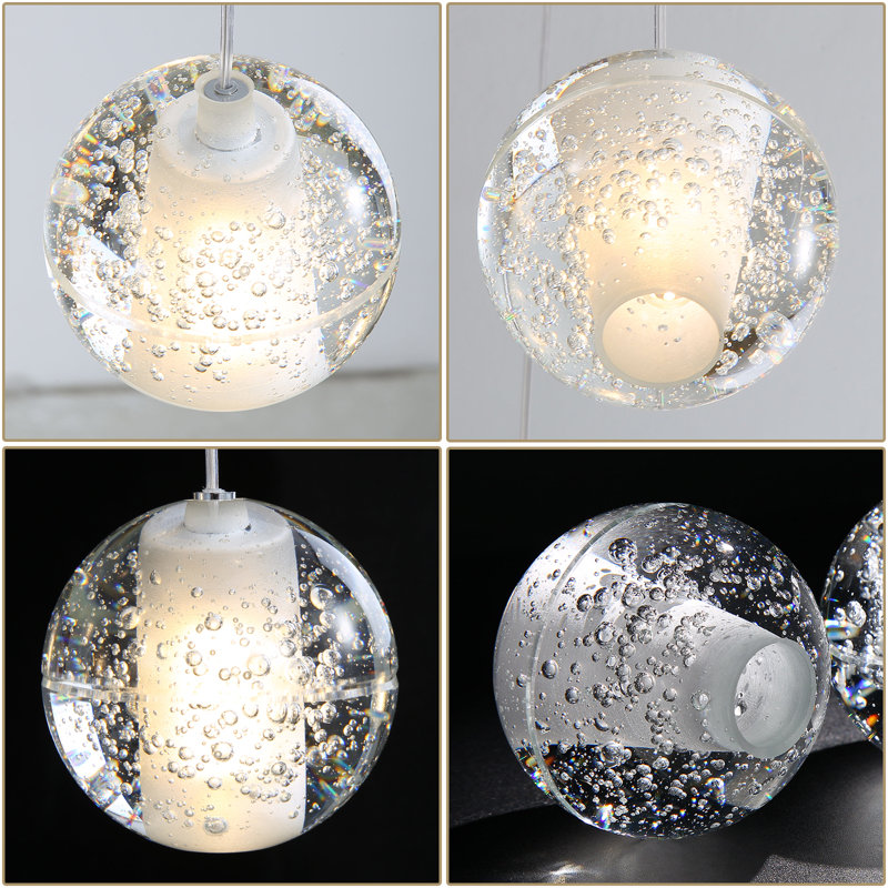 12-Light Modern Led Crystal Chandelier Silver, Gold