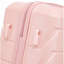 Grand bagage à carreaux en plastique dur 28 pouces ABS - Surface résistante aux égratignures Quatre roues multidirectionnelles, avec serrure à combinaison et crochets latéraux. (Rose)