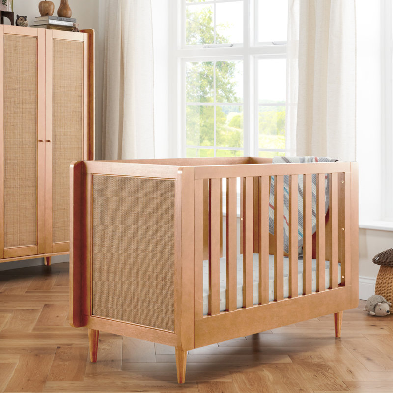 Japandi Mini Cot Bed - Light Oak