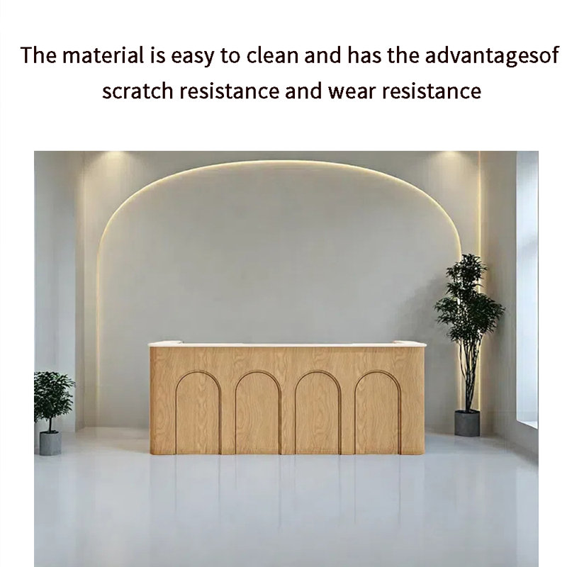 Vintage Style Front Desk, Checkout Counter & Computer Desk – Timeless Elegance and Practical Design for Offices, Retail Stores, and Commercial Spaces
