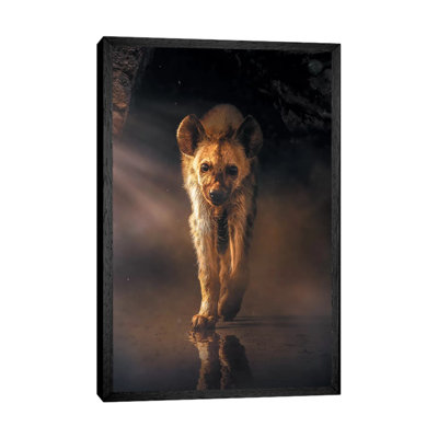 The Lonely Hyena by Zenja Gammer - Print on Canvas