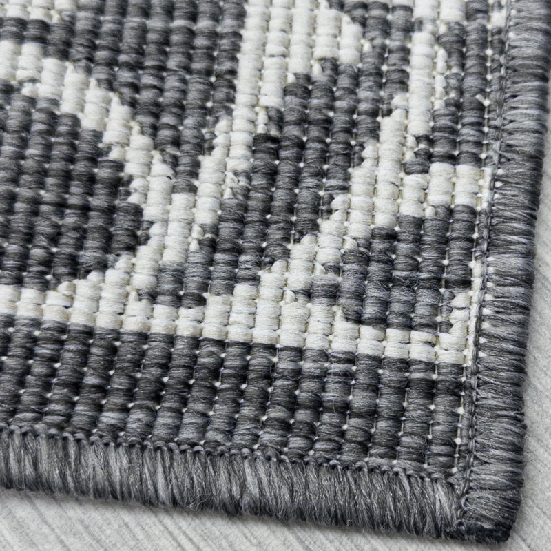 Runner Damask Flatweave Area Rug, Runner 60 x 360 cm