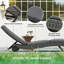 207cm Long Single Chaise with Cushions
