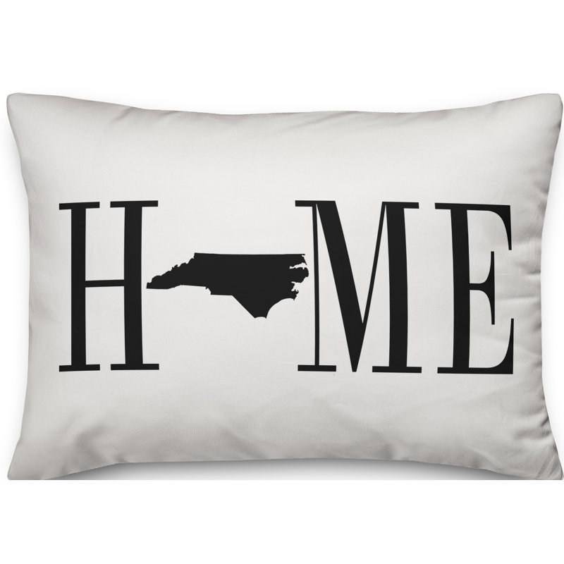 Alabama Home State Indoor/Outdoor Lumbar Pillow, North Carolina