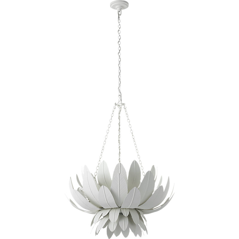 Marie Flanigan 9 - Light Chandelier, 32" H x 26" W x 26" D, Plaster White
