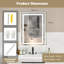 Isabella Metal Rectangle Wall Mirror