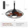 51cm Caged Ceiling Fan with LED Light and Remote Control