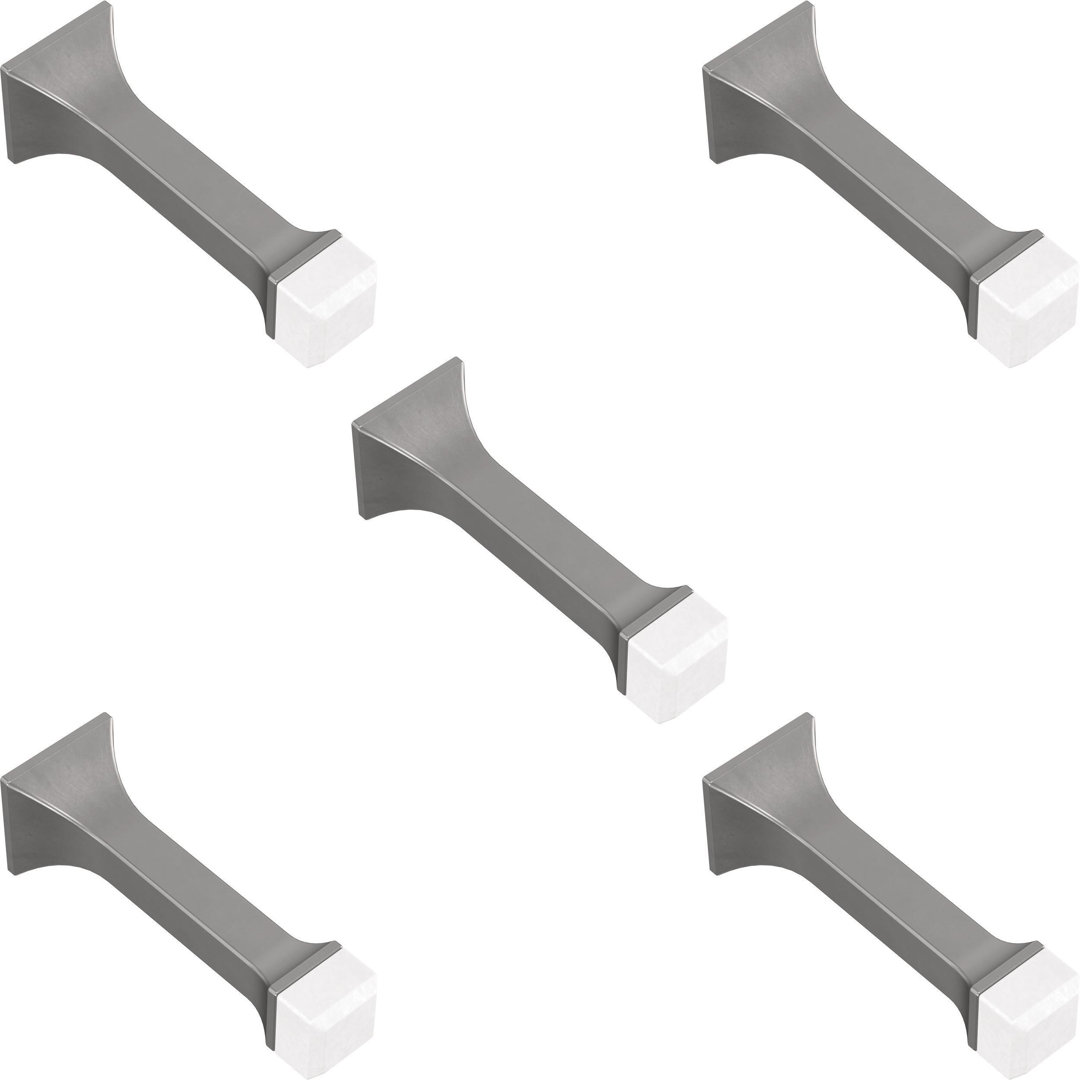 Classic Edge 3 in. (76 mm) Solid Door Stop (Set of 5) Franklin Brass 