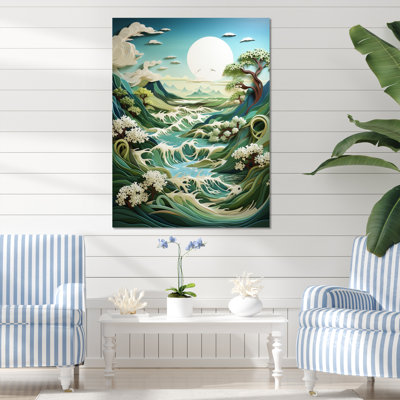 " Coastal Windswept Dunes Papercut "