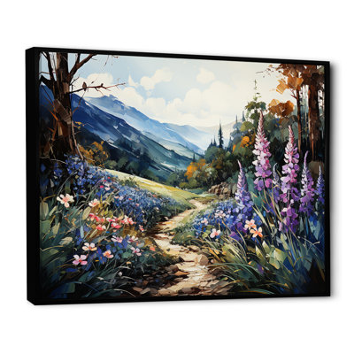 " Blue Bonnets Mountain Landscape "