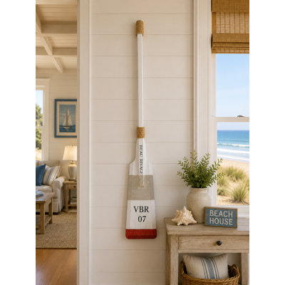 Beau Rivage With Vbr07 Text Paddle Shaped Wall Decor