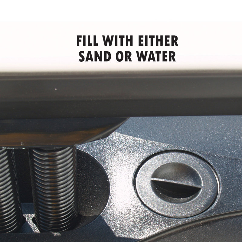 Black Aluminum Weighted Outdoor Sidewalk Sign Holder 24" x 36"