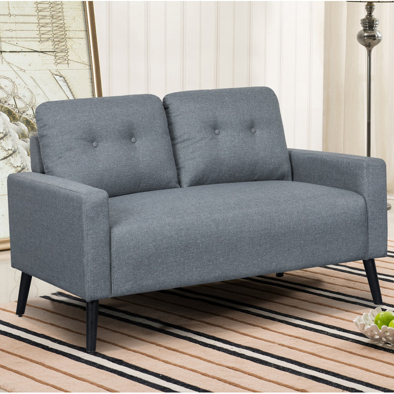 Ratcliffe Upholstered 55'' Loveseat, Light Gray