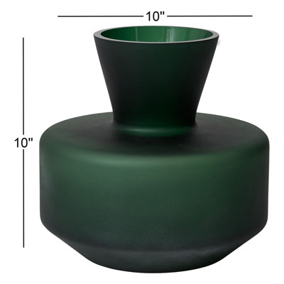 Green Glass Table Vase