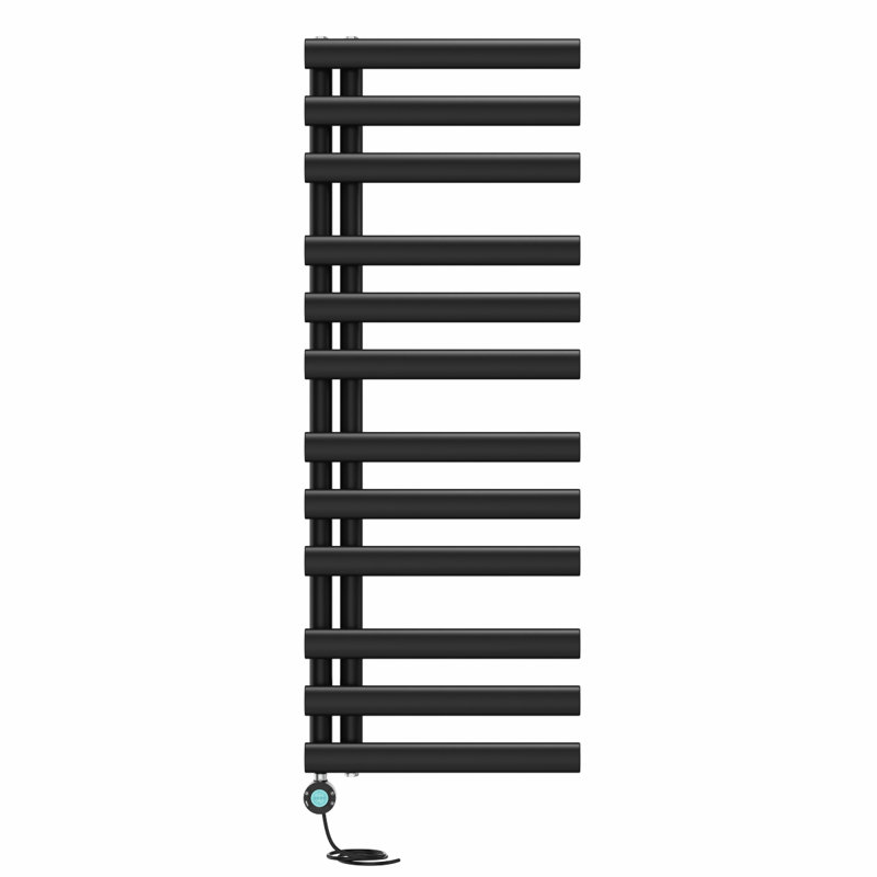 Nelia Designer Towel Rail Heated Towel Rails, Black