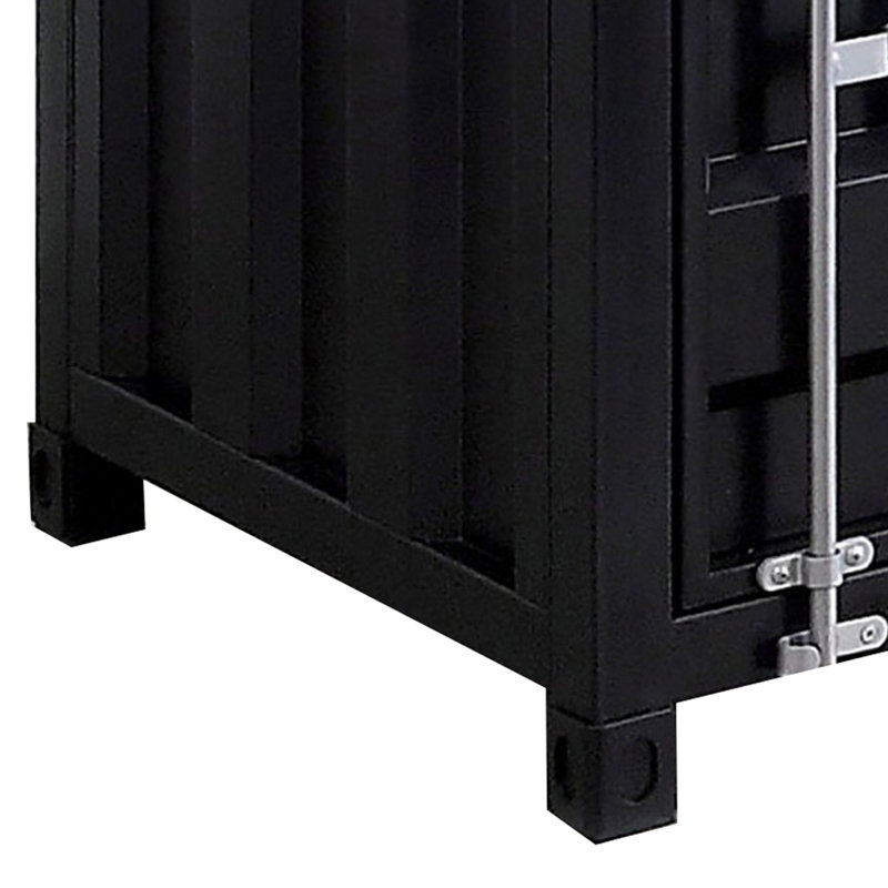 Table de bout avec rangement Brandyann, Noir