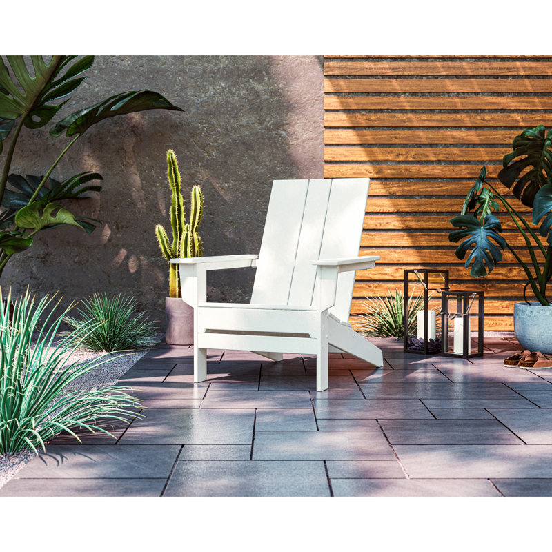 POLYWOOD x AllModern Oversized Adirondack Chair, Black