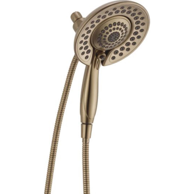 1.75 GPM Rain Dual Shower Head with H2Okinetic Technology, Champagne Bronze
