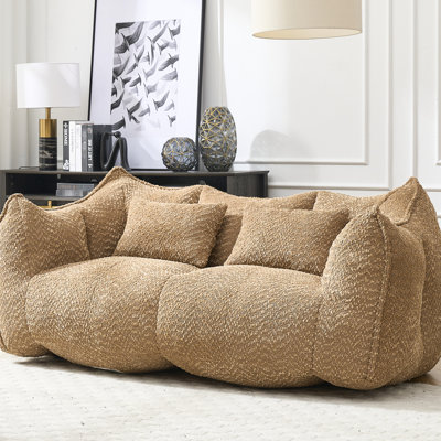 Chaise en chenille avec, facile à transporter et à placer dans divers espaces intérieurs, deux mousses à haute résilience, confortables pour un usage domestique