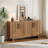 Sideboard, Storage Cabinet With 4 Doors, Accent Cabinet With Metal Handles-1424820853