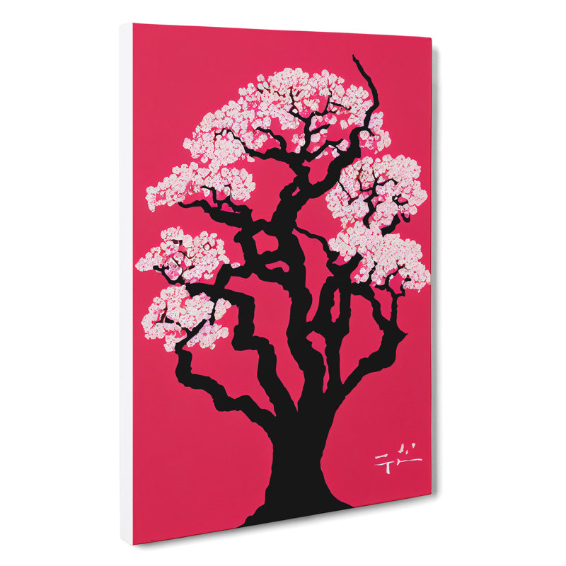 Cherry Blossom Tree No.3 - Wrapped Canvas, 50cm H x 35cm W
