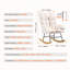 Rubber Wood Rocking Chair